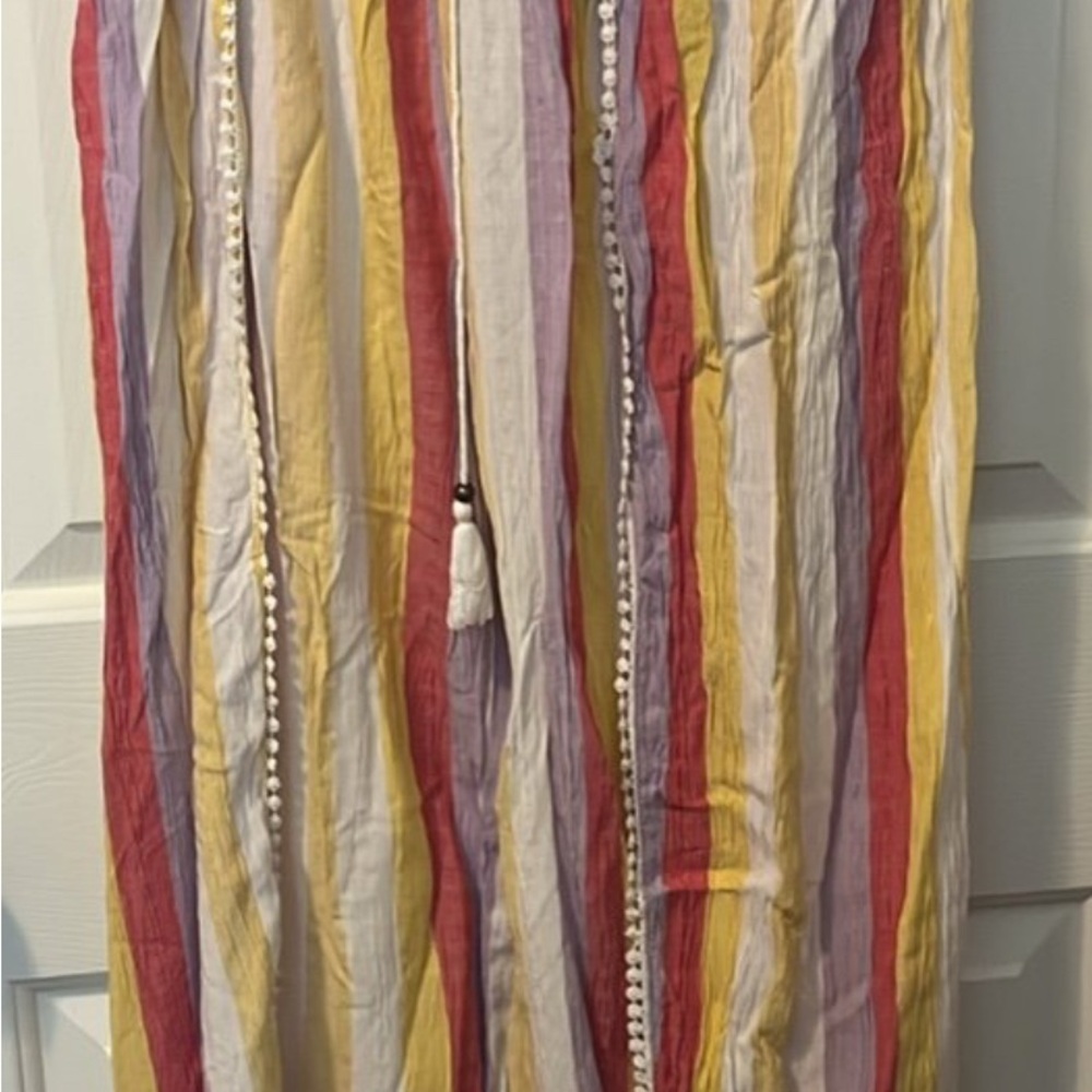 NWT Angie Colorful Striped Pants with Slit